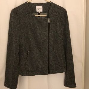 New Catherine Malandrino Nubby Black Knit Jacket